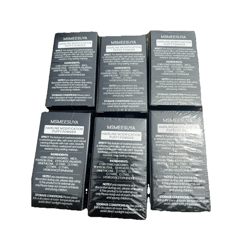 Lot Of 6 Powder Hairline Shadow Hairline Modification Puffy Powder Multi Colors - Picture 4 of 9